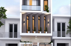  Nhà phố 3 tầng mặt tiền 4m chi phí 800 triệu đồng