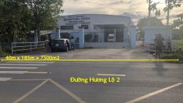 NHÀ XƯỞNG CỦ CHI.MẶT TIỀN ĐƯỜNG HL.2. 40M X 185M. CÓ 2 NHÀ XƯỞNG