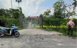 Bán nhà Củ Chi mặt tiền đường sỏi đá rộng 5m ( 1072m2 ).