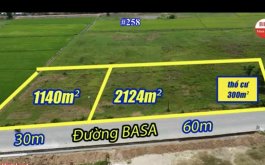 ĐẤT MẶT TIỀN ĐƯỜNG BASA  XÃ PHƯỚC HIỆP,Củ Chi 3300M2. 90M X 38M