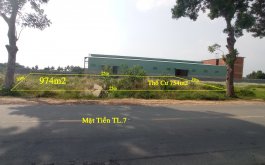 BÁN ĐẤT MẶT TIỀN TL.7, Xã Thái Mỹ,Củ Chi,TPHCM