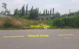Đất Mặt Tiền Đường Bùi Thị Điệt. Xã Phạm Văn Cội-H. Củ Chi- TP.HCM. Đường Rộng 15m
