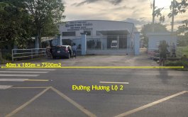 NHÀ XƯỞNG CỦ CHI.MẶT TIỀN ĐƯỜNG HL.2. 40M X 185M. CÓ 2 NHÀ XƯỞNG